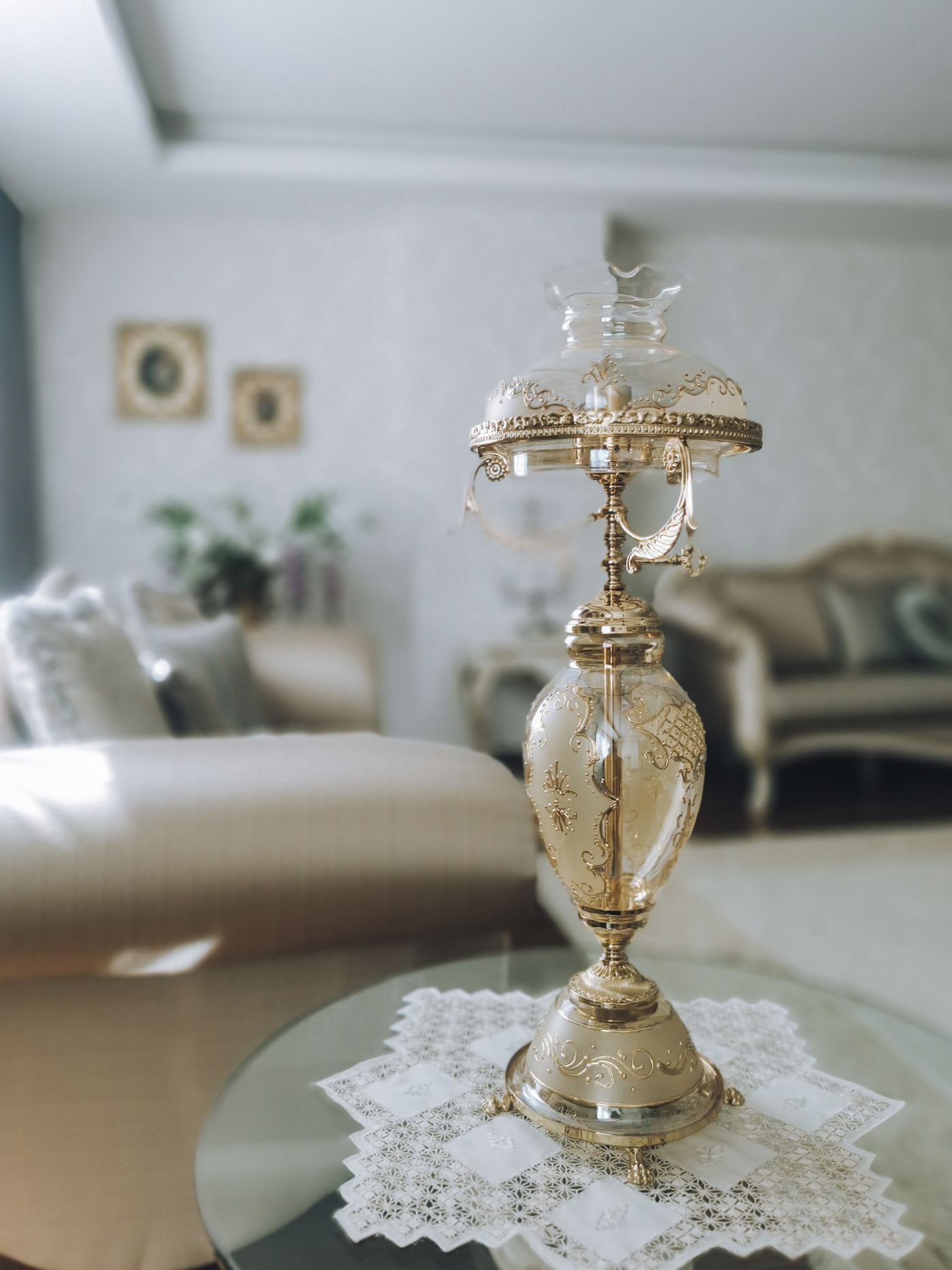 Orbit Marble Globe Table Lamp - Image 3