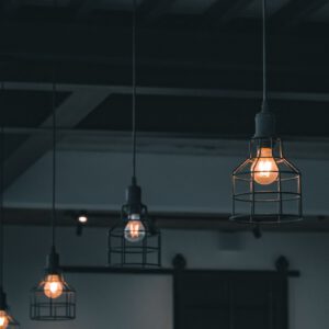 Axis Linear Brass Chandelier